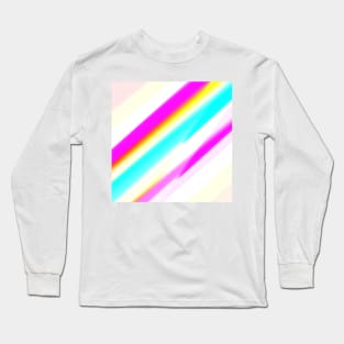 blue pink white texture art Long Sleeve T-Shirt